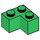 LEGO Green Brick 2 x 2 Corner (2357)