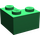 LEGO Vert Brique 2 x 2 Coin (2357)
