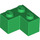 LEGO Green Brick 2 x 2 Corner (2357)