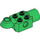 LEGO Green Brick 2 x 2 with Horizontal Rotation Joint and Socket (47452)