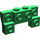 LEGO Grün Backstein 2 x 4 x 0.7 mit Vorderseite Bolzen und dicke Seitenbögen (14520 / 52038)
