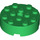 LEGO Green Brick 4 x 4 Round with Hole (87081)