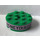 LEGO Groen Steen 4 x 4 Ronde met Gat met Honeydukes Aan Pink Background Sticker (87081)