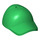 LEGO Green Cap with Short Curved Bill with Hole on Top (11303)