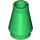 LEGO Green Cone 1 x 1 without Top Groove (4589)