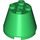 LEGO Green Cone 3 x 3 x 2 with Axle Hole (6233 / 45176)