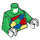 LEGO Green Crazy Quilt Minifig Torso (973 / 76382)