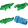 LEGO Vert Crocodile sans blanc Eye Glints