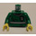 LEGO Grün Draco Malfoy im Quidditch kit mit Light Flesh Kopf und Hände Torso (973 / 73403)