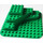 LEGO Green Duplo Baseplate Raised 12 x 12 with Three Level Corner (6433)