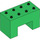 LEGO Green Duplo Brick 2 x 4 x 2 with 2 x 2 Cutout on Bottom (6394)