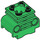 LEGO Green Engine Cylinder with Slots (2850 / 32061)