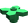 LEGO Vert Fleur 2 x 2 avec Angular Feuilles (4727)