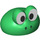 LEGO Grün Frosch Kopf Hut mit Weiß und Schwarz Augen (79894)
