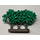 LEGO Green Granulated Bush with 3 Trunks