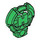 LEGO Vert H Icon avec Coller 3.2 (92199)