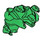 LEGO Grün Haar mit Entwined Snakes (12889)