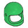 LEGO Verde Casco con Ancha Chin Strap (50665)