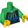 LEGO Green Hiker Minifig Torso (973 / 88585)