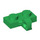 LEGO Vert Charnière assiette 1 x 2 avec Verticale Verrouillage Stub avec rainure inférieure (44567 / 49716)
