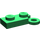 LEGO Green Hinge Plate 1 x 4 Base (2429)