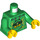 LEGO Green Hoodie Torso with Ninjago Head on Front and &#039;LLOYD&#039; on Back (973 / 76382)