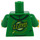 LEGO Green Hoodie Torso with Ninjago Head on Front and &#039;LLOYD&#039; on Back (973 / 76382)