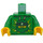 LEGO Green Hoodie Torso with Ninjago Head on Front and &#039;LLOYD&#039; on Back (973 / 76382)