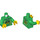 LEGO Grün Hoodie Torso mit Ninjago Kopf auf Vorderseite und &#039;LLOYD&#039; auf Der Rücken (973 / 76382)