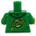 LEGO Groen Hoodie Torso met Ninjago Hoofd Aan Voorkant en &#039;LLOYD&#039; Aan Rug (973 / 76382)