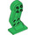 LEGO Vert Grand Jambe avec Épingle - La gauche (70946)