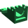 LEGO Green Minifig Cannon 2 x 4 Base (2527)