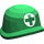 LEGO Green Minifig Helmet Army with Medic Cross (87998)