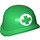 LEGO Green Minifig Helmet Army with Medic Cross (87998 / 89507)