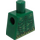 LEGO Green Minifig Torso without Arms with Scaled Skin and Seaweed Belt (973)