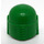 LEGO Green Minifigure Helmet with Mandalorian Female Tribe Warrior Gray and Blue (66492 / 87610)