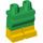 LEGO Grün Minifigure Hüften und Beine mit Gelb Boots (21019 / 79690)