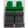 LEGO Green Minifigure Hips with Dark Stone Gray Legs (73200 / 88584)