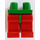 LEGO Groen Minifigure Heupen met Rood Poten (73200 / 88584)