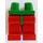 LEGO Vert Minifigurine Les hanches avec Rouge Jambes (73200 / 88584)