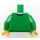 LEGO Grün Minifigur Torso mit V-neck Pullover over Blau Collared Hemd (76382 / 88585)