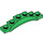 LEGO Green Mudguard Plate 1 x 6 with Edge (4925 / 62361)