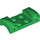 LEGO Green Mudguard Plate 2 x 4 with Headlights and Curved Fenders (93590)