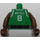 LEGO Grøn NBA player, Antoine Walker, Boston Celtics Torso