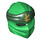 LEGO Green Ninjago Wrap with Dark Green Headband with Gold Ninjago Logogram (40925 / 45123)