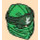 LEGO Green Ninjago Wrap with Dark Green Headband with White Ninjago Logogram (1088 / 40925)
