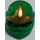 LEGO Green Ninjago Wrap with Ridged Forehead with Gold (25393 / 99305)