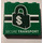 LEGO Green Panel 1 x 4 x 3 with Secure Transport Logo Sticker with Side Supports, Hollow Studs (60581)