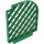 LEGO Vert Panneau 12 x 1 x 12 Lattice mur avec Haut incurvé  (6166)