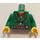 LEGO Groen Pippin Reed Torso met Groen Armen en Geel Handen (973 / 73403)